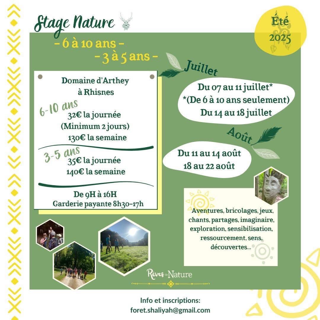 Affiche stage nature
