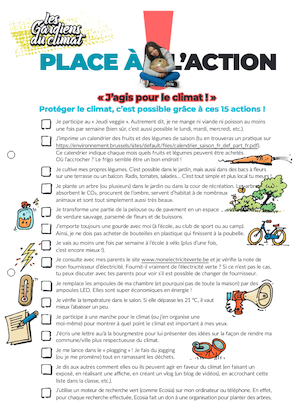 Les gardiens du climat - 15 actions