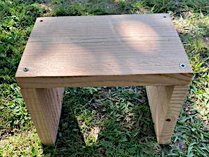Tabouret vu du dessus