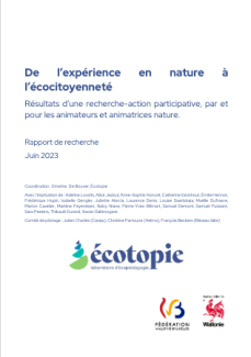 De l’expérience en nature à l’écocitoyenneté