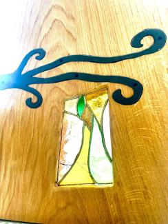 bois vitrail coloré