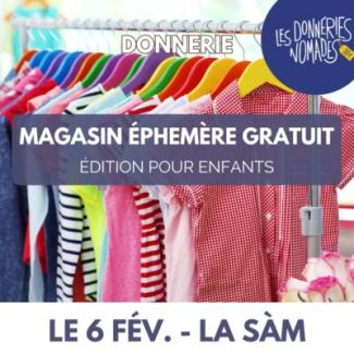 Donneries Nomades – Magasin éphémère gratuit à la MécO