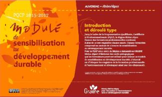 Module de sensibilisation au développement durable