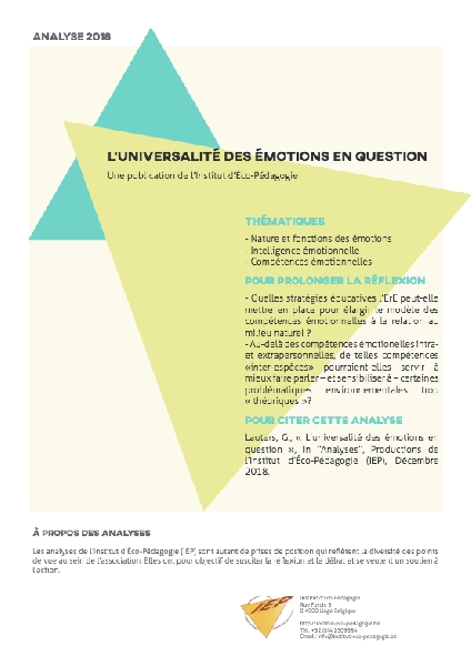 L'universalité des émotions en question