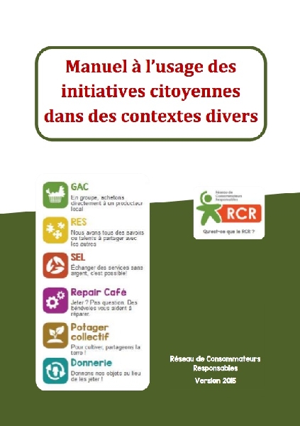 Manuel à l'usage des initiatives citoyennes dans des contextes divers